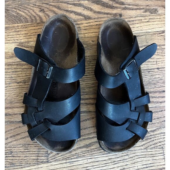 Birkenstock Black Pisa Slide Strap Sandals Shoes  Women's Size EU 36  US 5.5 - Picture 9 of 9